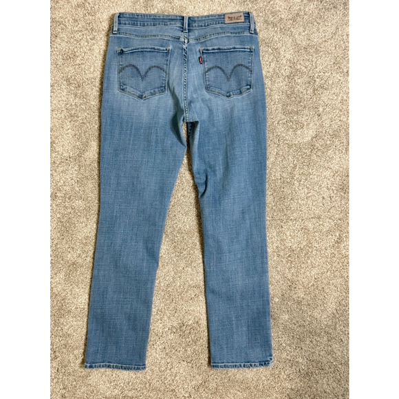 Women's Levi's Cropped Ankle Jeans Size 10 Blue Denim - Picture 3 of 10